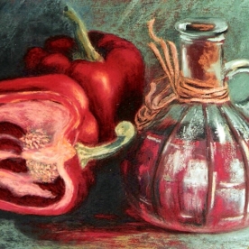 Red pepper relish (soft pastel, 2002)